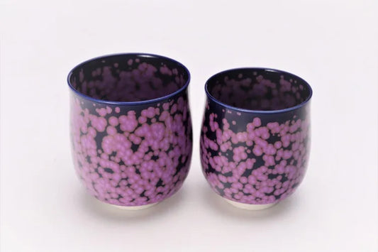 ARITA WARE YUNOMI SET CHERRY BLOSSOM CREST / SHINEMON KLIN