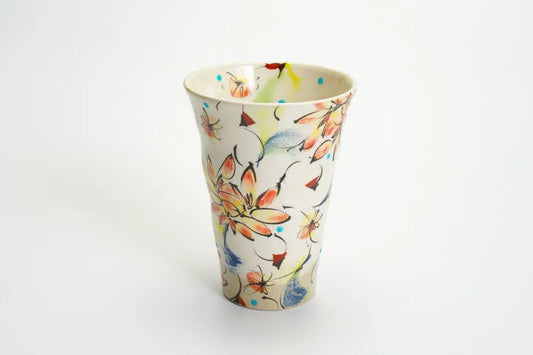 KUTANI WARE TUMBLER – SAIKA (RED) /KOKUZOU KLIN