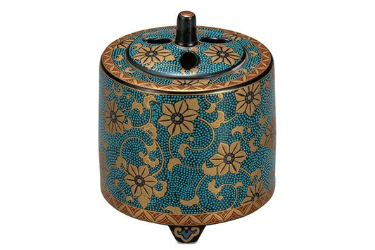 KUTANI WARE JAPANESE INCENSE BURNER AOCHIBU