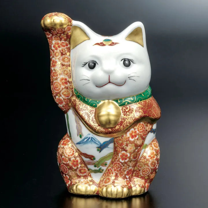 KUTANI WARE LUCKY CAT ‘KAHOU’