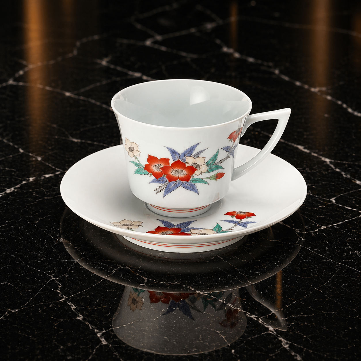ARITA WARE COFFEE CUP ICHIGOHANAMON / KAKIEMON