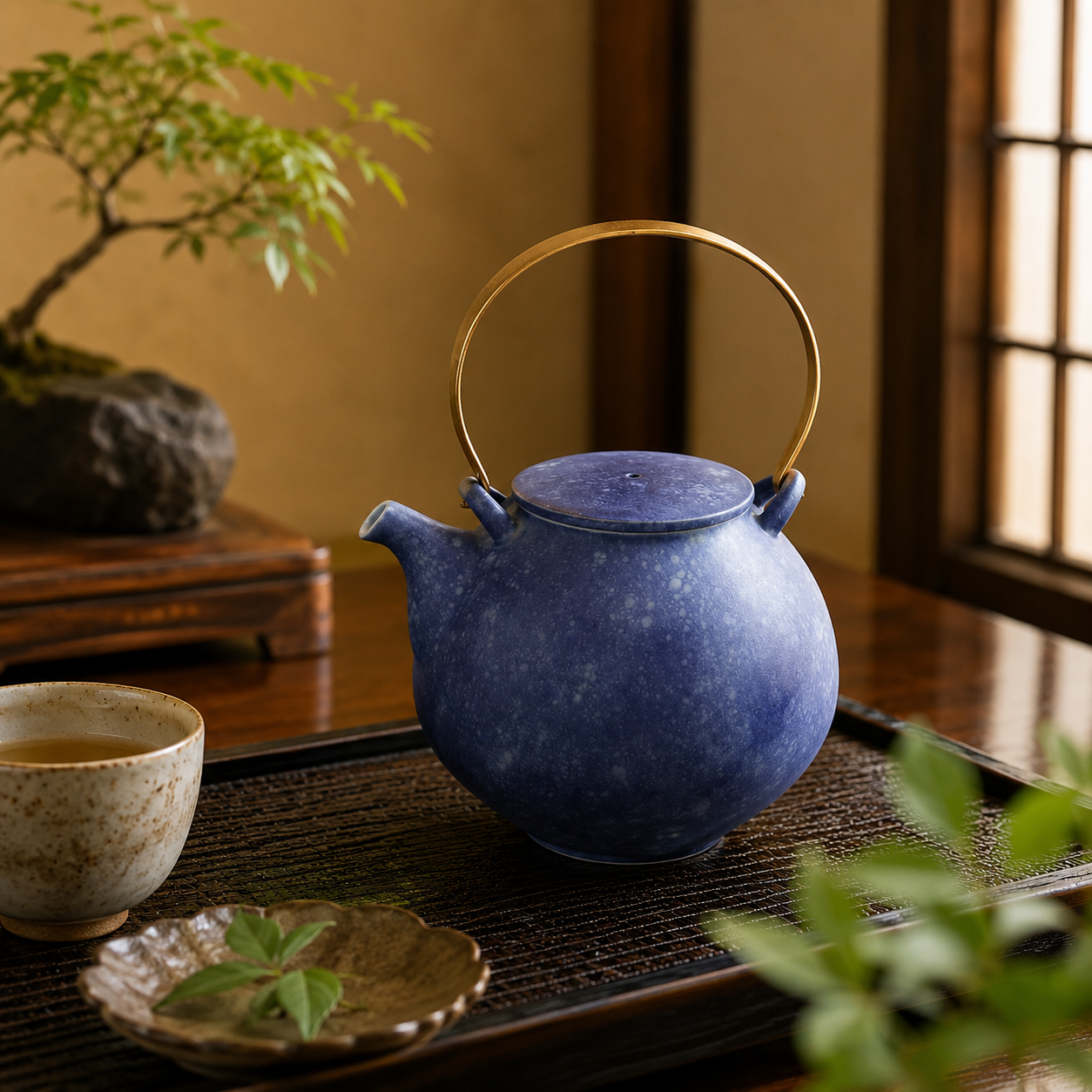 ARITA WARE TEAPOT – RISOGAMA COSMOS BLAST LARGE KYUSU POTTERY GIFT