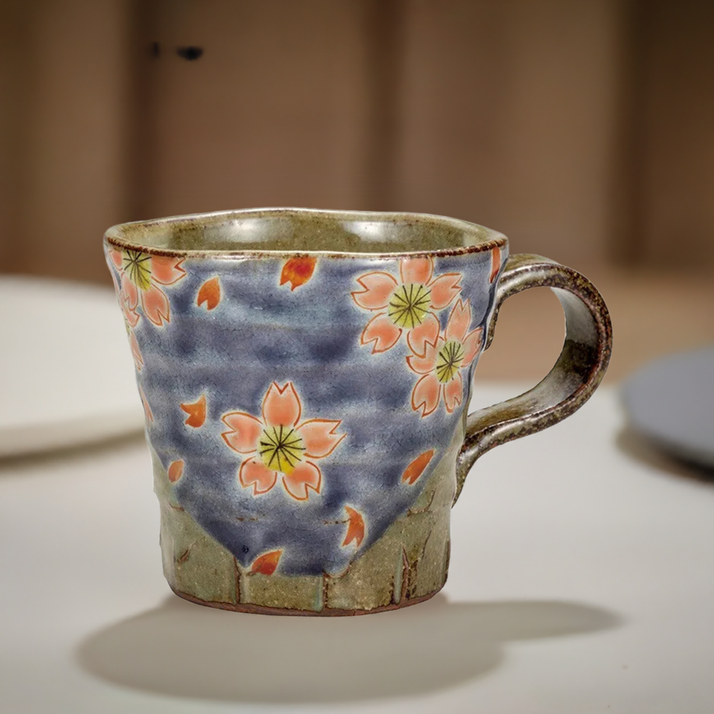 KUTANI WARE MUG SAKURA /KINUYO OKADA
