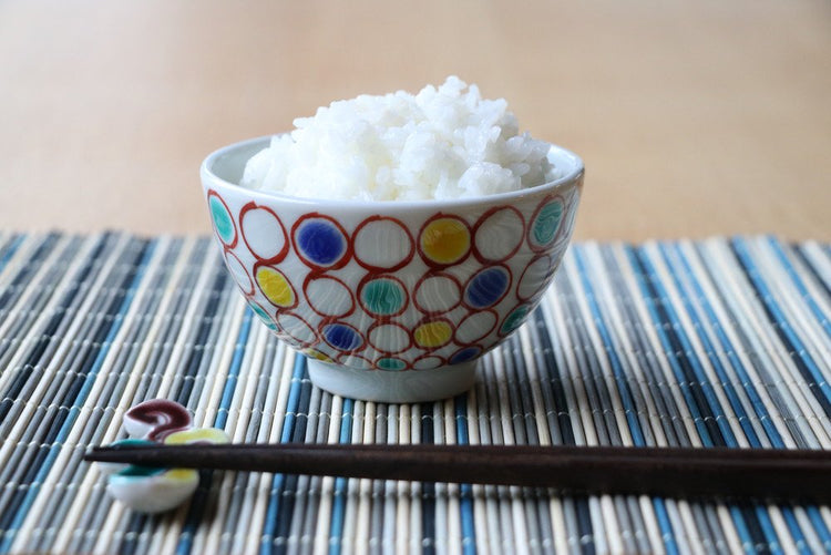 Kutani Ware Pair of Rice Bowls