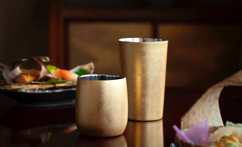 YAMANAKA LACQUERWARE URUSHI POLISHED CUP DOUBLE-WALLED HAKUI SERIES - HIGHBALL