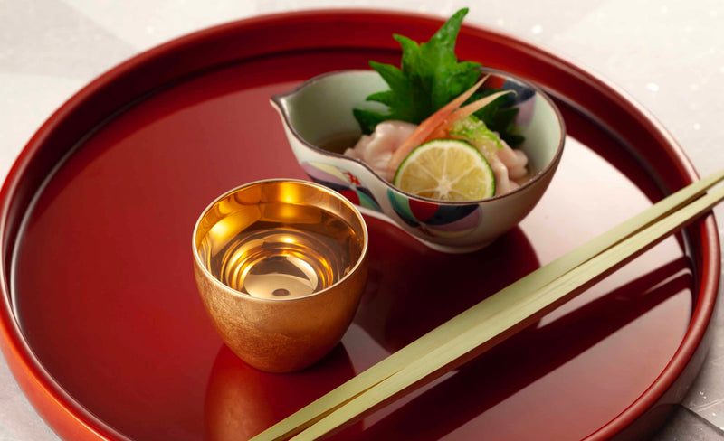 YAMANAKA LACQUERWARE URUSHI POLISHED CUP DOUBLE-WALLED HAKUI SERIES - ROCK
