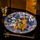 KUTANI WARE (OFFICIAL KILN OF THE IMPERIAL HOUSEHOLD AGENCY) SERVING PLATE (IROE SHOZUI) / CHOZA YAMAMOTO