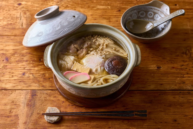 DONABE GINPO (JAPANESE CLAY POT) HANA MISHIMA – SIZE 9