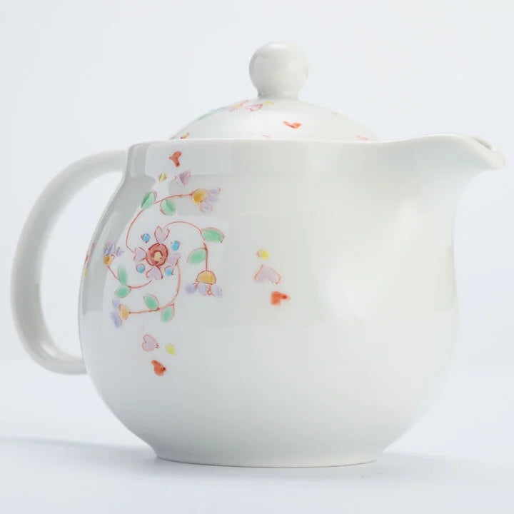 KUTANI WARE ROUND POT(FLOWER RONDO) /GINSYUU KILN