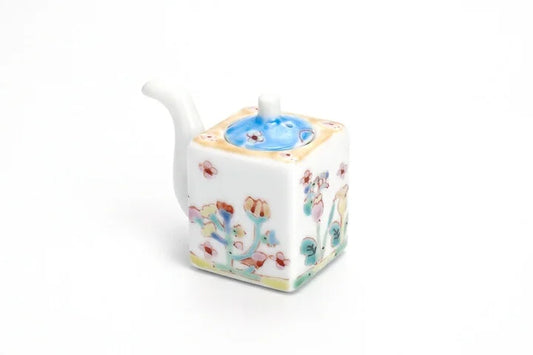 KUTANI WARE SOY SAUCE DISPENSER FLOWERING HILL /GINSYUU KILN
