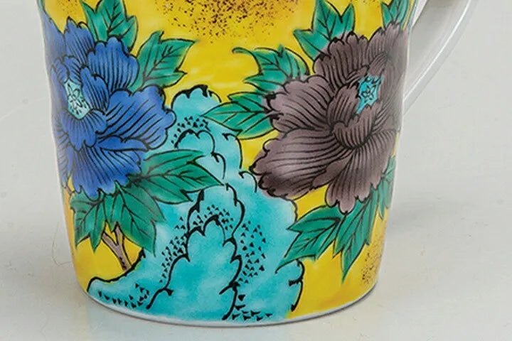 KUTANI MUG CUP (YOSHIDAYA BOTAN STYLE)