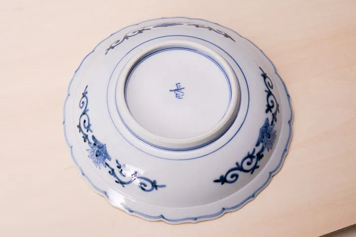 (IMPERIAL HOUSEHOLD KILN) KUTANI WARE PLATE SET “IROE SHONZUI” / CHOZA YAMAMOTO