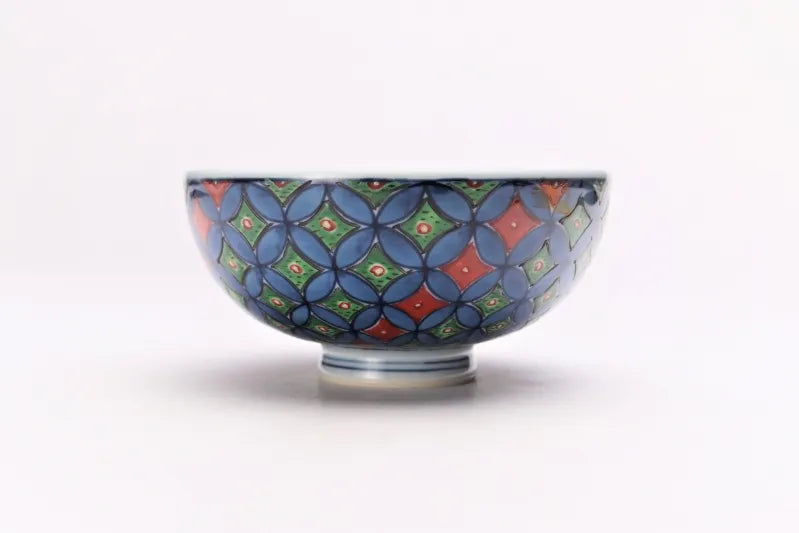 JAPANESE ARITA SET RICE BOWL KO-IMARI SHIPPO /RYOSYU KILN