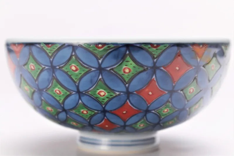 JAPANESE ARITA SET RICE BOWL KO-IMARI SHIPPO /RYOSYU KILN