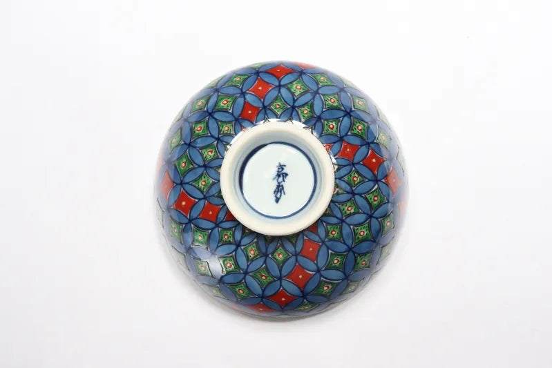 JAPANESE ARITA SET RICE BOWL KO-IMARI SHIPPO /RYOSYU KILN