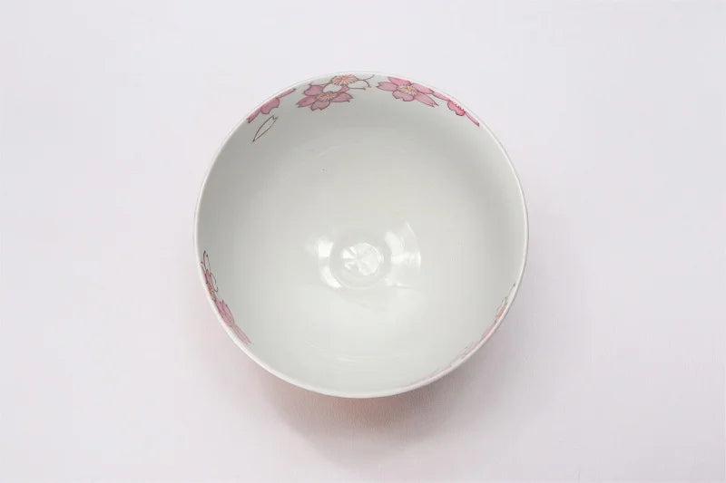 JAPANESE MATCHA BOWL (GOLD SAKURA DESIGN) / KINRYU KILN - ARITA WARE