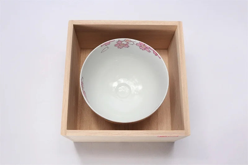 JAPANESE MATCHA BOWL (GOLD SAKURA DESIGN) / KINRYU KILN - ARITA WARE