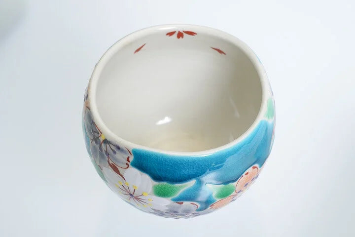 KOKUZOU KLIN KUTANI IPPUKU BOWL CHERRY BLOSSOM BANQUET - BLUE