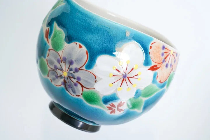 KOKUZOU KLIN KUTANI IPPUKU BOWL CHERRY BLOSSOM BANQUET - BLUE