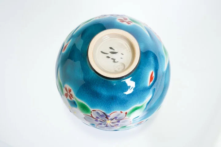 KOKUZOU KLIN KUTANI IPPUKU BOWL CHERRY BLOSSOM BANQUET - BLUE