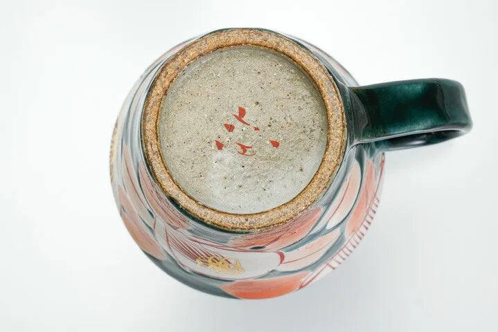 KUTANI WARE MUG CUP YŪSAI TSUBAKI /KOKUZOU KLIN