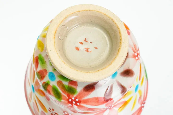 KUTANI JAPANESE YUNOMI HANANO UTAGE - RED/KOKUZOU KLIN