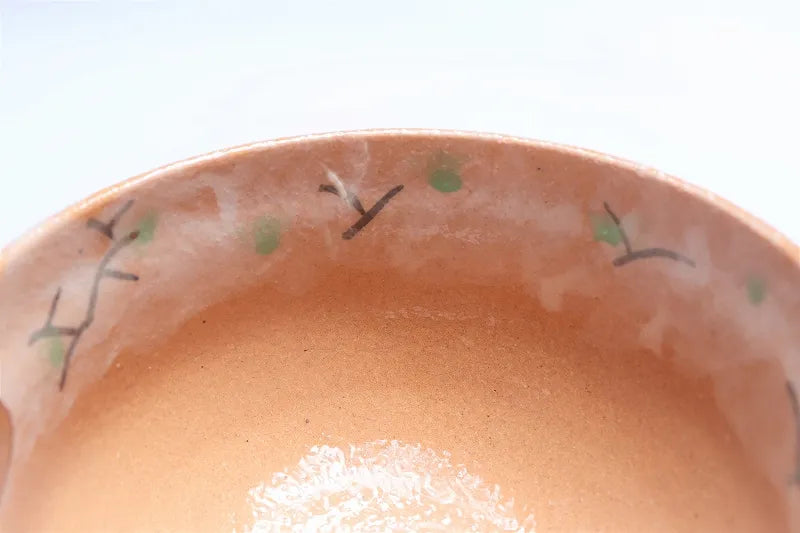 JAPANESE ARITA BROCADE SPRING AND AUTUMN MATCHA BOWL (WITH WOODEN BOX)