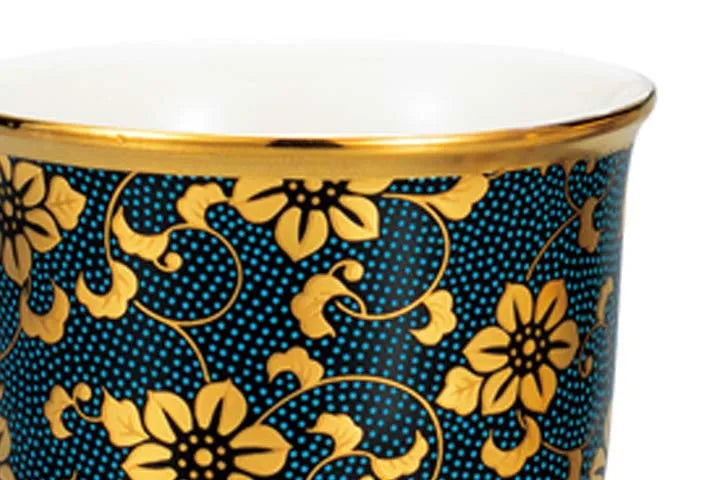 KUTANI WARE PAIR OF FREE CUPS TESEEN KARAKUSA