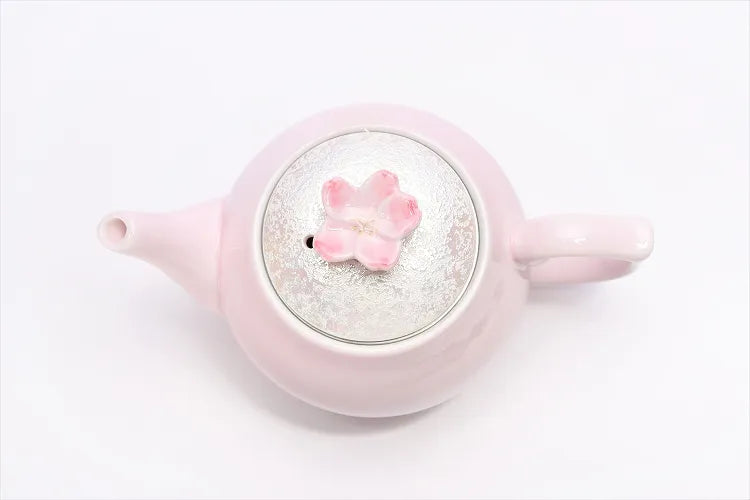 ARITA WARE PALE PINK GLAZE IRIDESCENT SAKURA TEA SET (WITH PLATE) TASEI KLIN