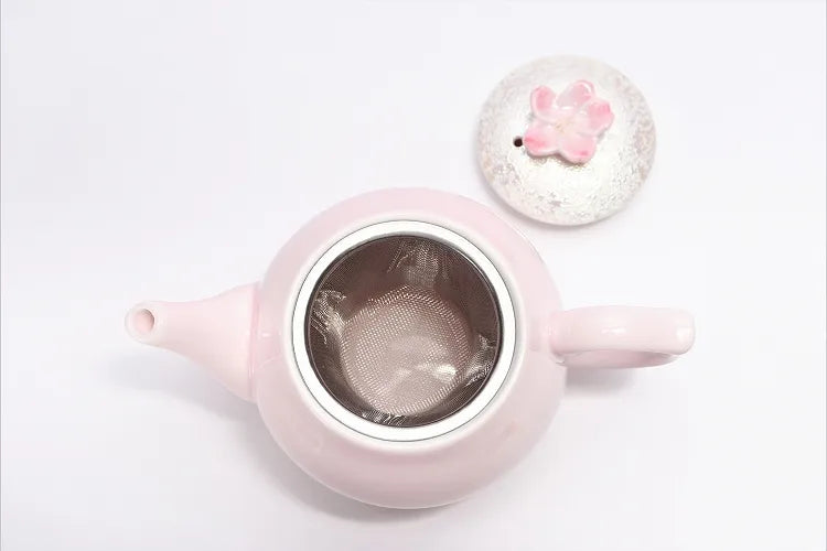 ARITA WARE PALE PINK GLAZE IRIDESCENT SAKURA TEA SET (WITH PLATE) TASEI KLIN