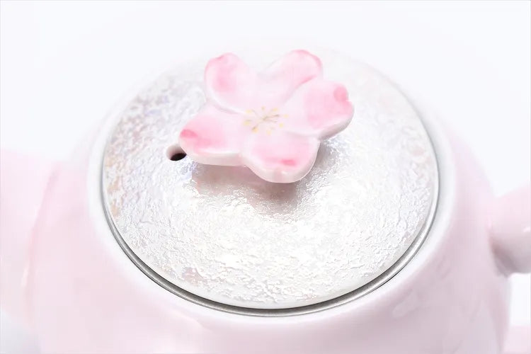 ARITA WARE PALE PINK GLAZE IRIDESCENT SAKURA TEA SET (WITH PLATE) TASEI KLIN