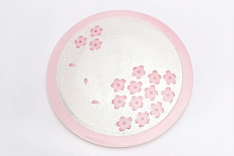 ARITA WARE PALE PINK GLAZE IRIDESCENT SAKURA TEA SET (WITH PLATE) TASEI KLIN