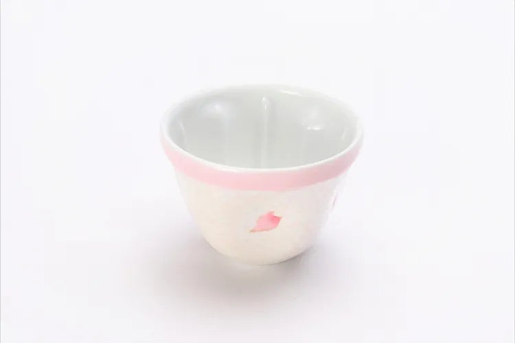 ARITA WARE PALE PINK GLAZE IRIDESCENT SAKURA TEA SET (WITH PLATE) TASEI KLIN