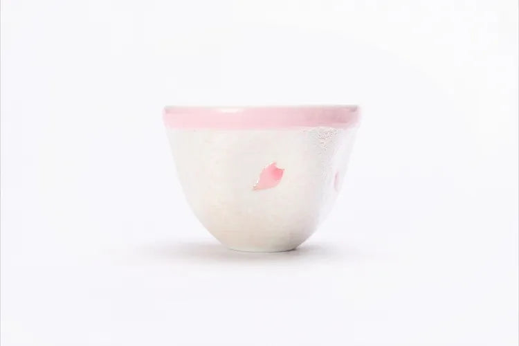 ARITA WARE PALE PINK GLAZE IRIDESCENT SAKURA TEA SET (WITH PLATE) TASEI KLIN