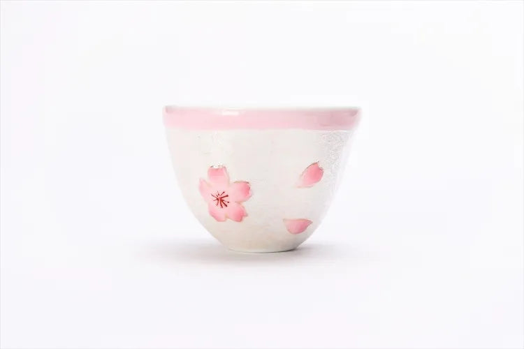 ARITA WARE PALE PINK GLAZE IRIDESCENT SAKURA TEA SET (WITH PLATE) TASEI KLIN