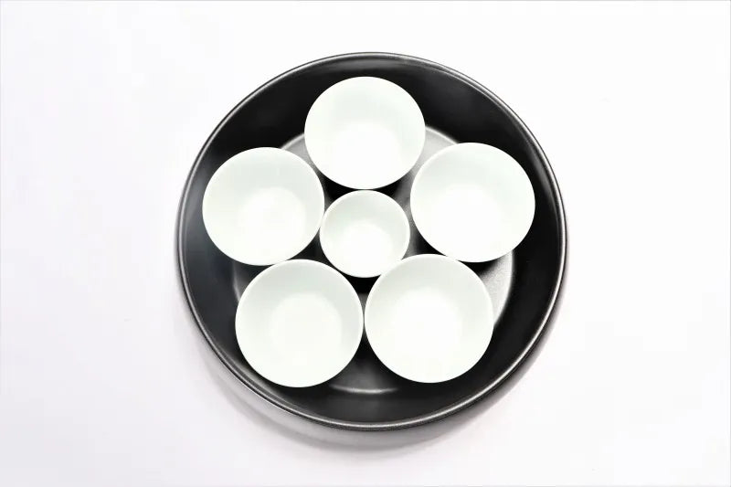 ARITA WARE  BLACK GLAZE FOUR-TIER JEWEL-SHAPED JUBAKO BENTO BOX – RISOGAMA KILN