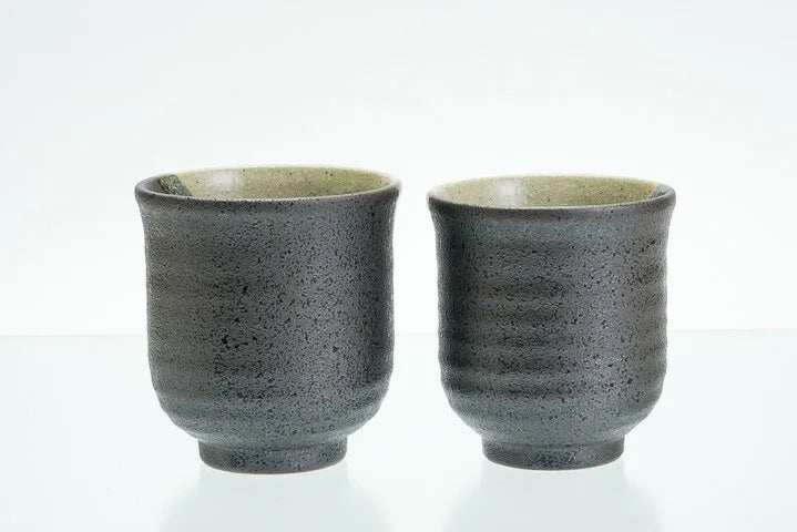 KUTANI WARE YUNOMI SET FUKUJAKU-ZU /TOSHITO NAKAMURA