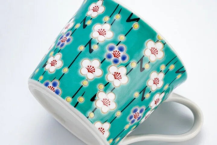 KUTANI JAPANESE MUG CUP PLUM /SEIKOU KLIN