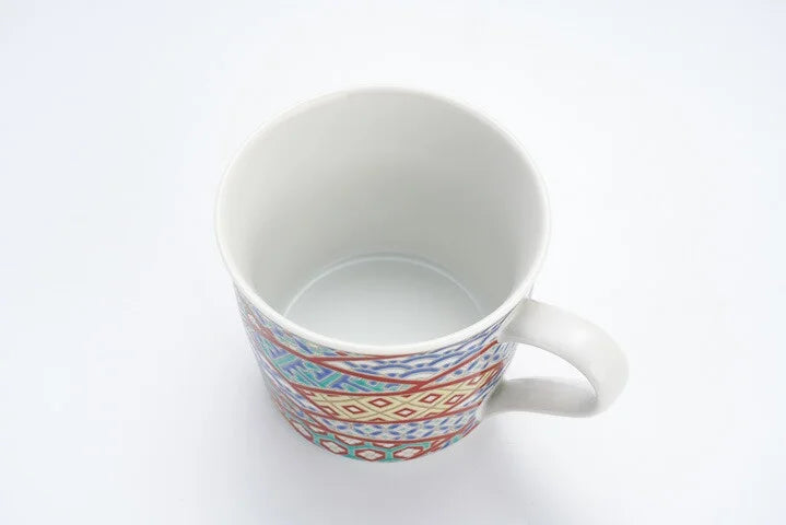 KUTANI JAPANESE MUG CUP KOMON-TE (SMALL PATTERN HAND-PAINTED STYLE) /SEIKOU KLIN