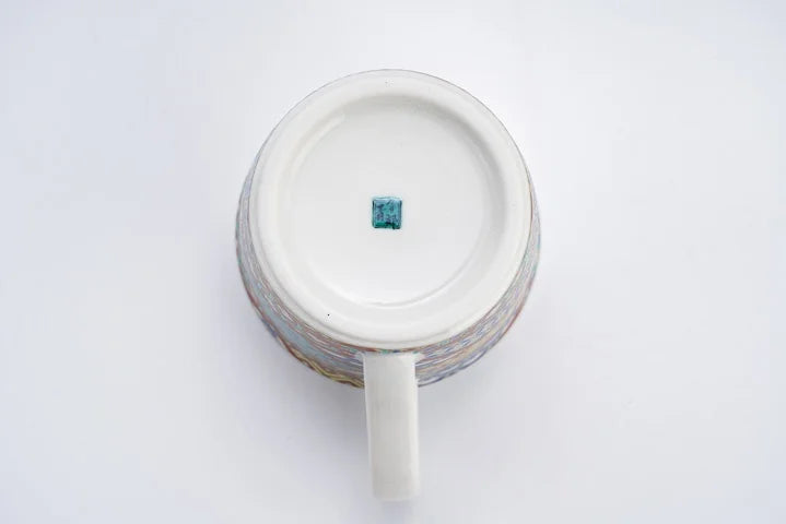 KUTANI JAPANESE MUG CUP KOMON-TE (SMALL PATTERN HAND-PAINTED STYLE) /SEIKOU KLIN