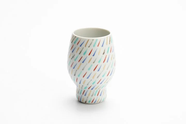 JAPANESE PICNIC TUMBLER KUTANI NONOHARA (LIDLESS) /KAMIDE CHOEMON KILN