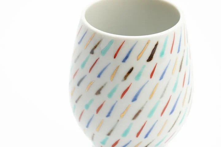 JAPANESE PICNIC TUMBLER KUTANI NONOHARA (LIDLESS) /KAMIDE CHOEMON KILN