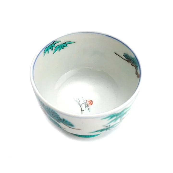 KUTANI WARE JAPANESE  GUINOMI SYOCHIKUBAI DESIGN BY TAMEKICHI MITSUI
