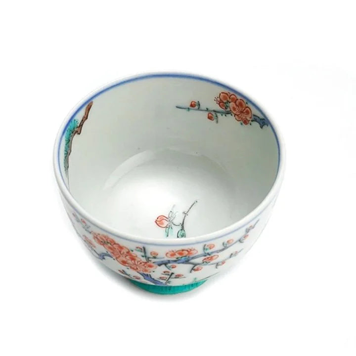 KUTANI WARE JAPANESE  GUINOMI SYOCHIKUBAI DESIGN BY TAMEKICHI MITSUI
