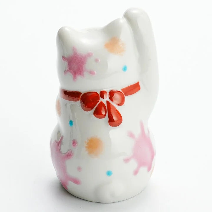 KUTANI WARE LUCKY CAT(MANEKI NEKO) STRAWBERRY / KOKUZOU KLIN