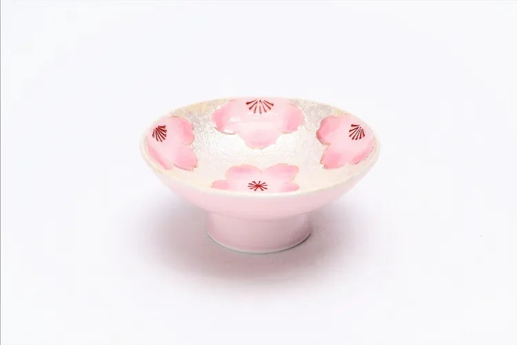ARITA WARE “LIGHT PINK LUSTER SAKURA SAKE SET” – TASEI KILN