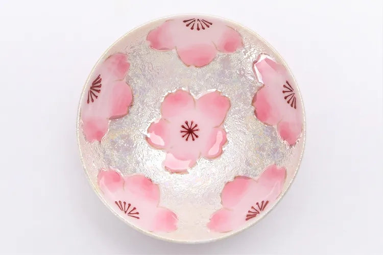 ARITA WARE “LIGHT PINK LUSTER SAKURA SAKE SET” – TASEI KILN