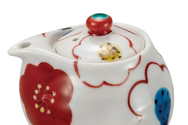 KUTANI WARE SOY SAUCE DISPENSER KAMON DESUGN SOUKYUU KILN JAPANESE CERAMIC SAUCE CONTAINER