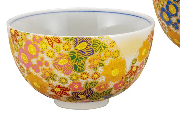 JAPANESE KUTANI RICE BOWL SET - HANAZUME DESIGN