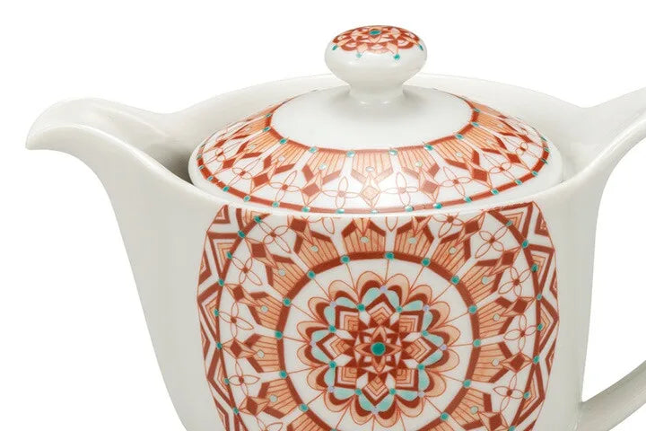 KUTANI WARE TEAPOT AKAE MARUMON /TAISHI KLIN